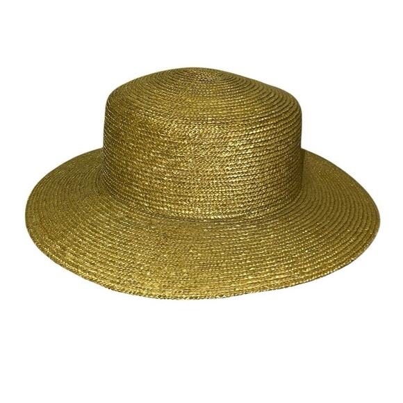 Saks Fifth Avenue Made in Italy Natural Straw Wide Brim Sun Hat main image 4